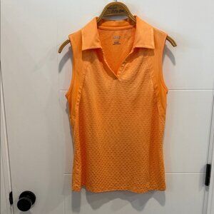 Izod Orange Sleeveless golf Tank Top size large